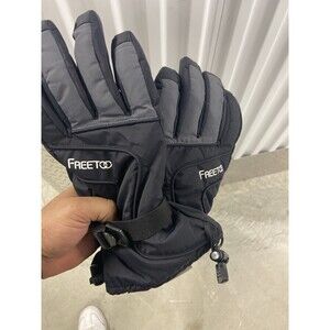 Freet Black Gloves Winter Size L Snow Rain Gear Cold Parks Hiking Mountains